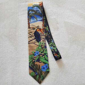American Lifestyle Silk Toucan Tie